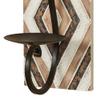 Chaya Geometric Wall Sconces Brown Each Measures 6" Wx8 Dx23 H Set of 3 view 4