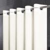 Furlinic Extra Long Shower Curtain 96 Inch Length,No Hook Polyester Fabric Bathroom Curtains,10 Plastic Split Grommets,Waterproof & Machine Washable,Beige,78x96 Inches view 1