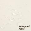 Furlinic Extra Long Shower Curtain 96 Inch Length,No Hook Polyester Fabric Bathroom Curtains,10 Plastic Split Grommets,Waterproof & Machine Washable,Beige,78x96 Inches view 3