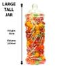 14 Retro Mixed Plastic Sweet Jars for Pick & Mix, Victorian Sweet Shop, Candy Buffet Kit, Party Pack view 2