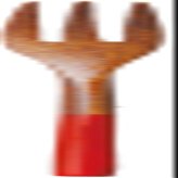 Ase Shinzo Shoten Stylish Fork Red 5.5 inches (14 cm)