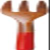 Ase Shinzo Shoten Stylish Fork Red 5.5 inches (14 cm) view 1