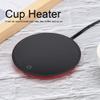 Cup Warmer Pad, Portable Electric Waterproof Touch Heating Cup Mat Coffee Mug Warmer Pad Beverage Heater for Coffee Tea Milk, Waterproof/ Electricity Leakage Proof(Red US 110V) view 2