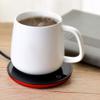 Cup Warmer Pad, Portable Electric Waterproof Touch Heating Cup Mat Coffee Mug Warmer Pad Beverage Heater for Coffee Tea Milk, Waterproof/ Electricity Leakage Proof(Red US 110V) view 4