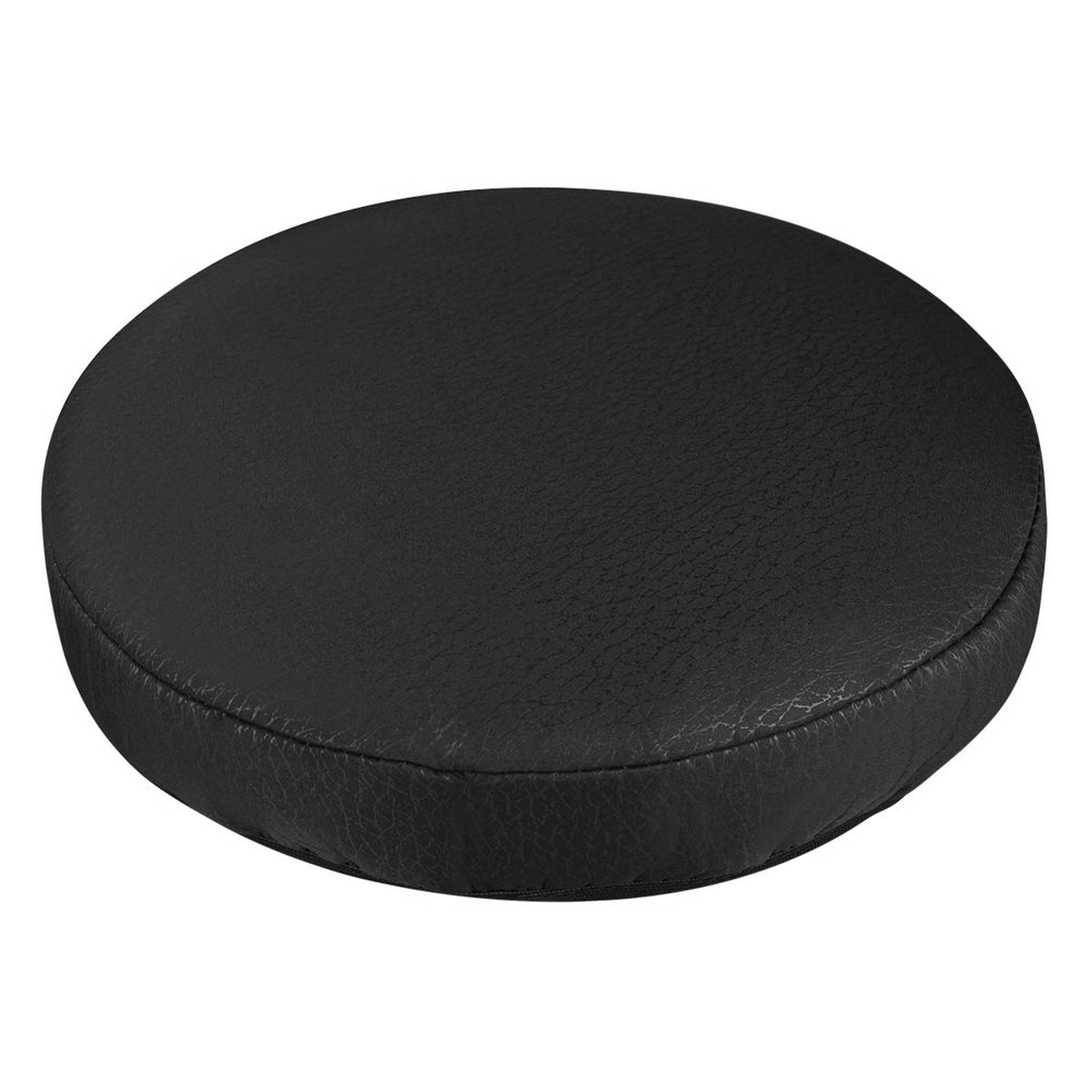 BESPORTBLE Thick Elastic Barstool Seat Cushion Cover Stool Cover Soft Round Chair Protector for Home Shop - Black (Diameter 30cm)