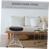 BESPORTBLE Thick Elastic Barstool Seat Cushion Cover Stool Cover Soft Round Chair Protector for Home Shop - Black (Diameter 30cm) view 3