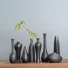 Ceramic Vase Set of 8 Decorative Miniature Bud Vases,Ceramic Bottle,Ideal Gift for Home Office, Decor, Table Vases, Bookcase Ornaments Creative Bottles Black view 1