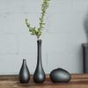 Ceramic Vase Set of 8 Decorative Miniature Bud Vases,Ceramic Bottle,Ideal Gift for Home Office, Decor, Table Vases, Bookcase Ornaments Creative Bottles Black view 4