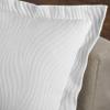 Superior Cascade Cotton 3 Piece Bedspread Set, Home Bed Decor, Decorative Textured Bed Spread, 2 Pillow Shams, Airy Blanket, Matelasse Coverlet Bedding, Wave Pattern Design, Full, White view 2