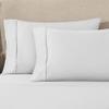 Superior 1200-Thread Count Egyptian Cotton Solid Pillowcase Set, Platinum view 2