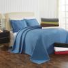 Superior Cascade Cotton 2 Piece Bedspread Set, Home Bed Decor, Decorative Textured Bed Spread, 1 Pillow Sham, Airy Blanket, Matelasse Coverlet Bedding, Wave Pattern Design, Twin, Denim Blue view 4