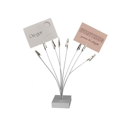 1 Piece Desktop Photo Holder, with 8 Metal ClipsPicture HolderCard Holder Holder for Sticky NotesPost-it NotesPhotosChristmasWeddingCard Displays