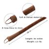 DreamQuil Under Door Snake Draft Stopper Noise Air Door Draft Blocker Heavy Bottom Draft Guard Reduce Light Wind Door Seal Sweep for Outside Patio Exterior or Interior Doors 36 inch (Brown) view 3