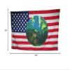 JumpingLight 3X5 Indian Hunter Shadow Wolf USA Us Flag 3'X5' House Banner Grommets view 2