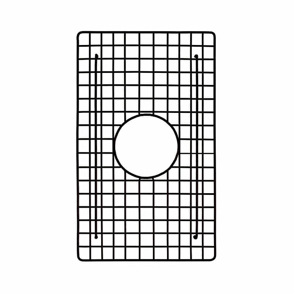 Native Trails 17.25"x10.25" Small Bowl Sink Bottom Grid Matte Black Matte