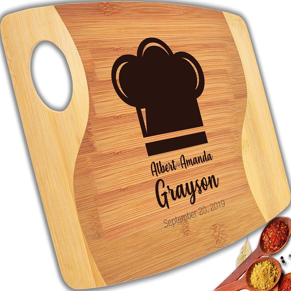 Personalized Cutting Board Engraved with your text for Mothers Day, Valentines,Wedding