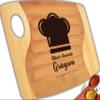Personalized Cutting Board Engraved with your text for Mothers Day, Valentines,Wedding view 1