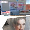 Eyebrows X Tattoo Service Salon Sign Advertising Marketing Dcor Vertical (Perforated 70/30 See-Through Window Mesh Vinyl Sign [Outdoors], 36H x 24W) view 4