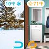 Suptikes 2 Pack Door Draft Stopper,2"W x 39"L,Weather Stripping Draft,Grey view 3