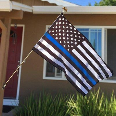 JumpingLight Quality Thin Blue Line American Police Flag 3X5' Fade Resistant Stars & Stripes