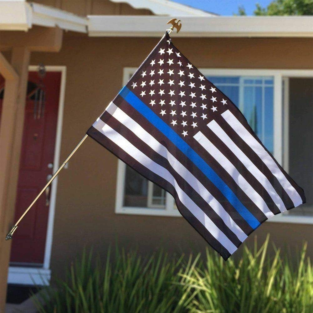 JumpingLight Quality Thin Blue Line American Police Flag 3X5' Fade Resistant Stars & Stripes