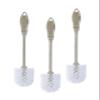 Superio Beige Toilet Brush Heavy Duty Durable Bristles with Long Handel Comfort Grip view 1