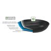 Cristel Castel Pro Ultralu Set of 2 Non-Stick 8 Inch and 9.5 Inch Frying Pans view 3