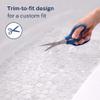BrylaneHome Extra Long Tub Mat with River Stones Design - Clear view 3