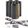 Thermal Insulated Door Curtain Heavy PVC Strip Curtain Kit Internal and External Insulation Protection from Smoke, Dust and Birds Reduce Noise Industrial Applications Lsxiao view 2