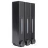 420ml per Cup Wall Mounted Three Head Liquid Soap Shampoo Dispensers for Home Bathroom Hotel(Black) view 1