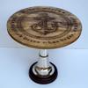 Designer Anchor Nautical Style Rounder Wooden 24" Coffee Table with Solid Brass Wood Base Home & Office, Hotel & Restaurant Decorative Furniture view 1