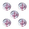 ADERIA Tsugaru Vidro F-62184 Chopsticks Rest, Diameter 1.4 x Height 0.4 inches (3.5 x 1 cm), Spring Cherry, Pack of 5, Made in Japan view 1