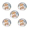 ADERIA Tsugaru Vidro F-62189 Chopsticks Rest, Diameter 1.4 x Height 0.4 inches (3.5 x 1 cm), Autumn Studding, Pack of 5, Made in Japan view 1