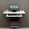 WZHONG Wall Floating Computer Desk Table Study Writing Desk Portable Laptop Desk with Main Frame and Adjustable Keyboard Tray (Size : 80cm) view 1