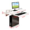 WZHONG Wall Floating Computer Desk Table Study Writing Desk Portable Laptop Desk with Main Frame and Adjustable Keyboard Tray (Size : 80cm) view 2