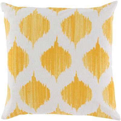Artistic Weavers Itzel Throw Pillows, 22" x 22", Bright Yellow, Khaki