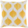 Artistic Weavers Itzel Throw Pillows, 22" x 22", Bright Yellow, Khaki view 1