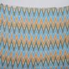 Exotic India Ikat Handloom Bedspread from Pochampally with Zigzag Weave in Multicolor Thread - Pure Cotton with P - Color Cream Color view 2