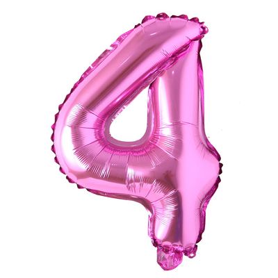 40 inch Rose Red Letter Balloon birthday party decorations kids Wedding Balloons banner Alphabet Air Anniversary Baby shower Decoration (40 INCH Rose Red 4)