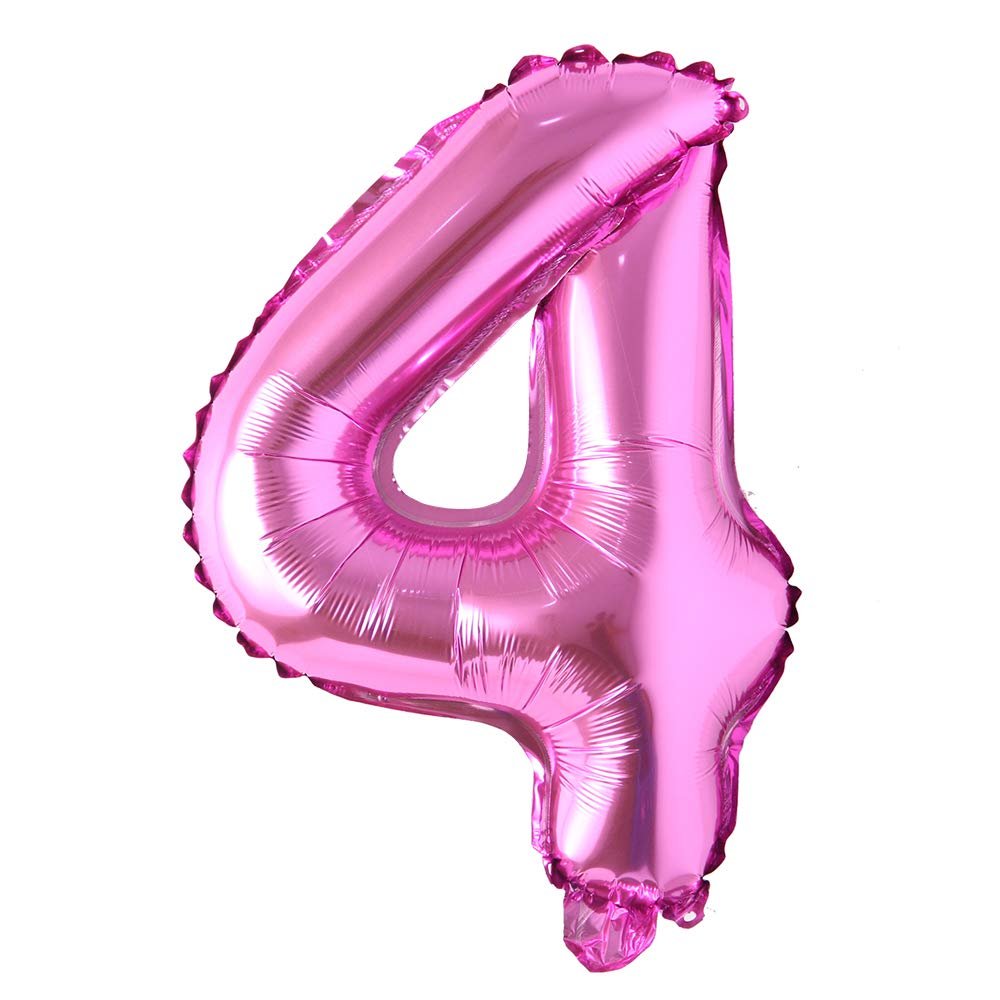 40 inch Rose Red Letter Balloon birthday party decorations kids Wedding Balloons banner Alphabet Air Anniversary Baby shower Decoration (40 INCH Rose Red 4)