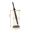 BBGS Metal Umbrella Stand, with Black/White Marble Base, Space Saving Umbrella Holder for Entryway Organiser/Front Door, Gold Bracket (Color : White) view 4
