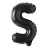 40 Inch Black Large Foil Letter Ballon Wedding Birthday Party Decorations Kids Adults Ballon Baby shower helium float balloon (40 INCH Black S) view 1