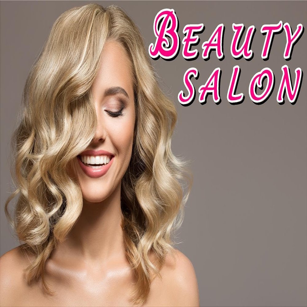 Hair X Service Salon Sign Advertising Marketing Dcor Horizontal (Wallpaper Fabric Poster Decal with Adhesive Backing [Indoors], 36W x 24H)