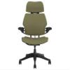 Humanscale Freedom Office Chair with Headrest - Ergonomic Work Chair with Advanced Highly Adjustable Duron Arms - Wheels for Hard Flooring - Graphite Frame Ash Fourtis Fabric view 4