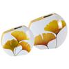 Ceramic Vase with Ginkgo Leaf Pattern Modern Simple Style Home Decoration (The Small(24.75high22.7CM)) view 1
