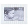 Roman 19002 Caroline Collection Stripe Decorative Frame, Holds 6 X 4-inch Photo, 5.25-inch Height, Blue view 1
