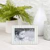 Roman 19002 Caroline Collection Stripe Decorative Frame, Holds 6 X 4-inch Photo, 5.25-inch Height, Blue view 2