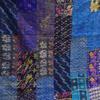 Blanket Bedding Bedspread Bed Kantha Vintage Handmade Silk Patchwork Indian Art Cover India Sari Bohemian Spreads Washed Patola Spread Quilt view 2