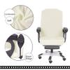 SARAFLORA Office Chair Covers- Medium, Ivory- Removable Computer Chair Covers for Office Chair with Zipper for Universal Rotating Chair Desk Chair Cover Chair Seat Washable Protector for Pets view 4