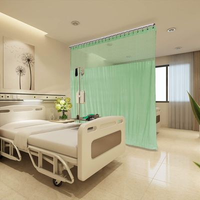 Macochico Olive Medical Curtain, Privacy Cubicle Nickel Grommet Hospital Curtain for Clinic SPA Lab Room Divider, 5ft x 8ft (1 Panel)